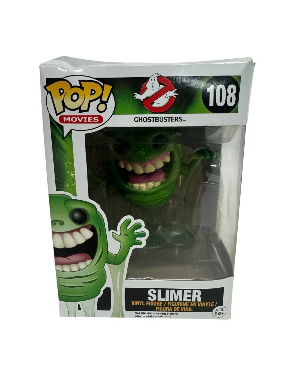 FUNKO POP! #108 SLIMER GHOSTBUSTERS - VINYL FIGURE BOBBLEHEAD BOX DAMAGE